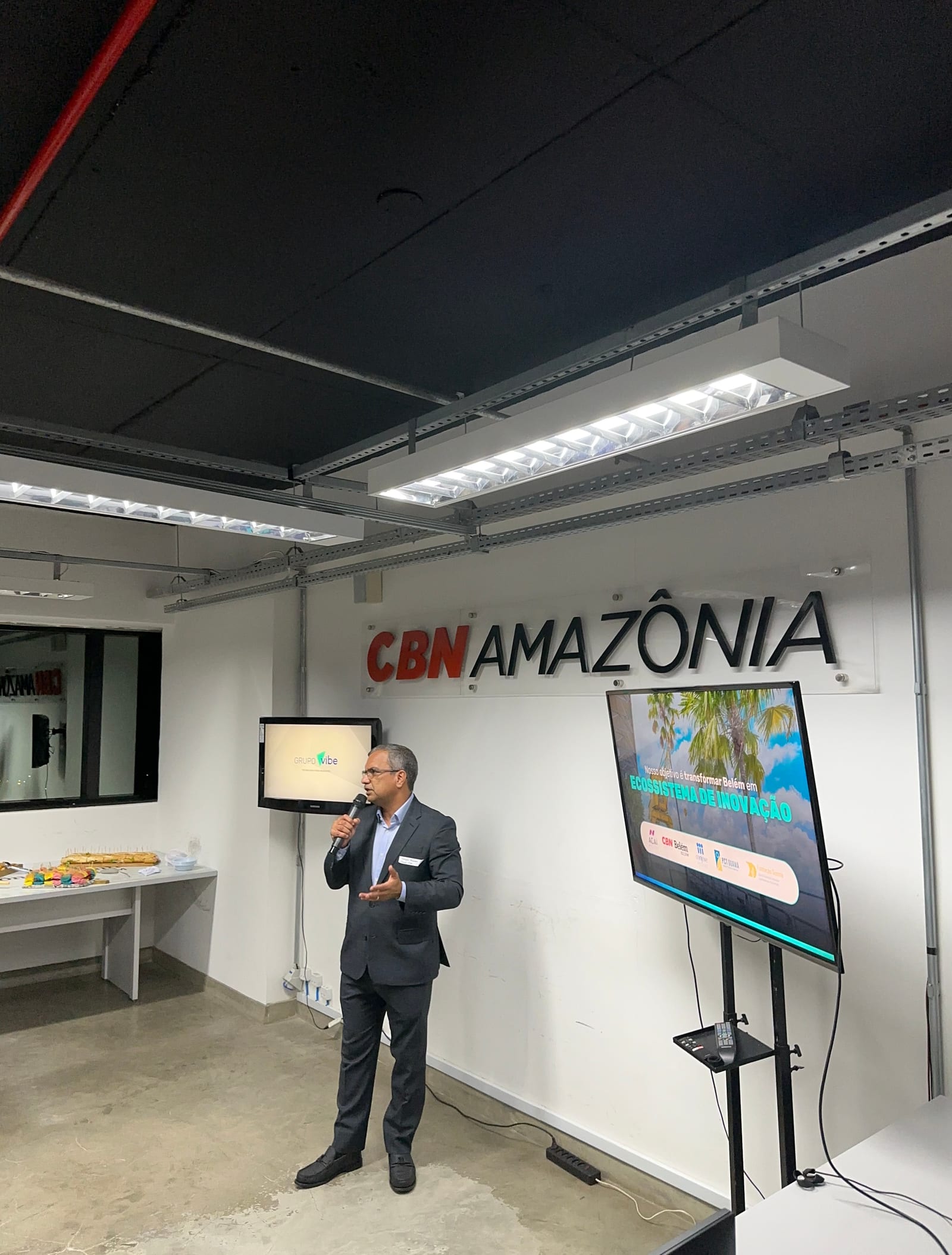 CEO do Grupo Vibe falando sobre a transformação de Belém em um ecossistema de inovação